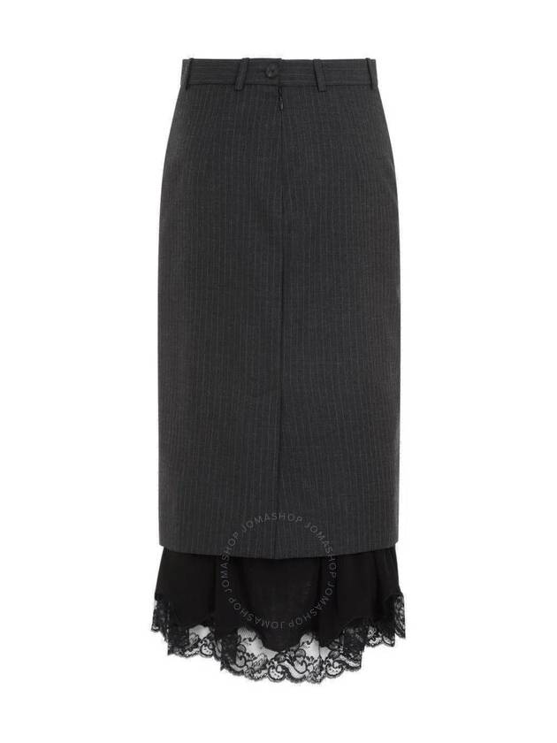 Balenciaga Lingerie Tailored H-Line Skirt Grey