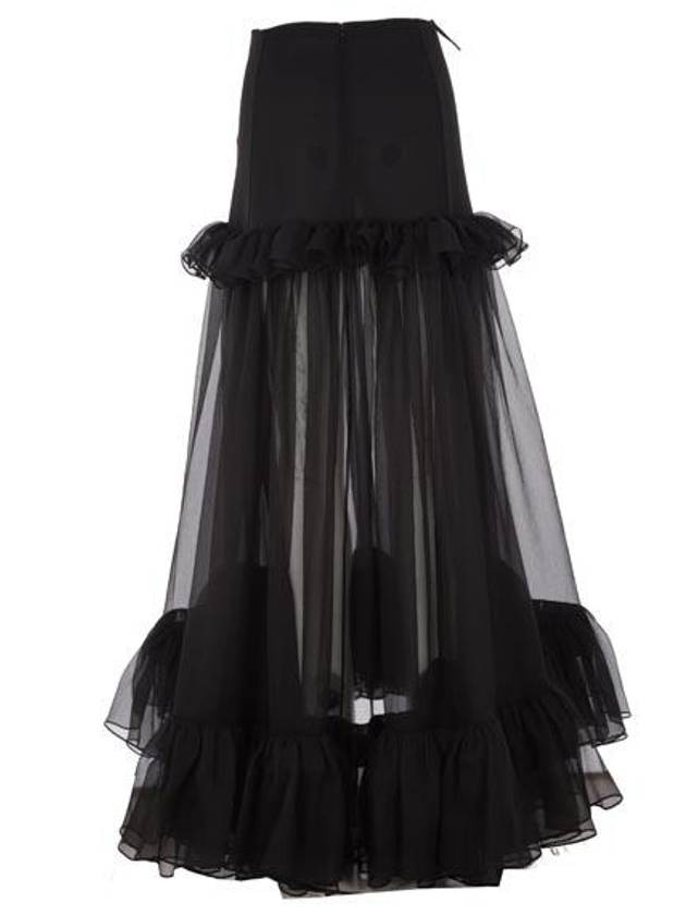 Saint Laurent Short Skirt 722888Y430U1000 NOIR BLACK