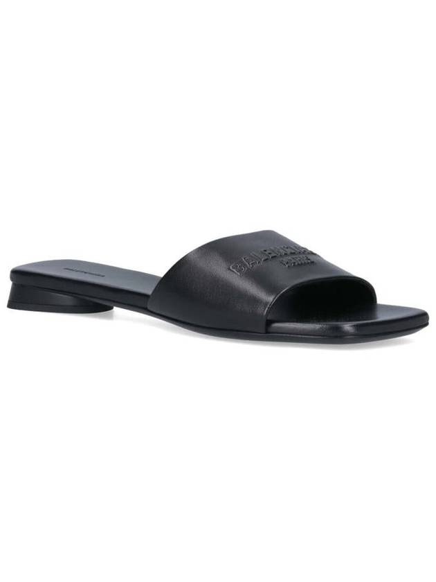 Balenciaga Duty Free Flat Sandal Black