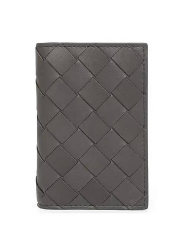 Bottega Veneta Intrecciato Card Wallet Grey