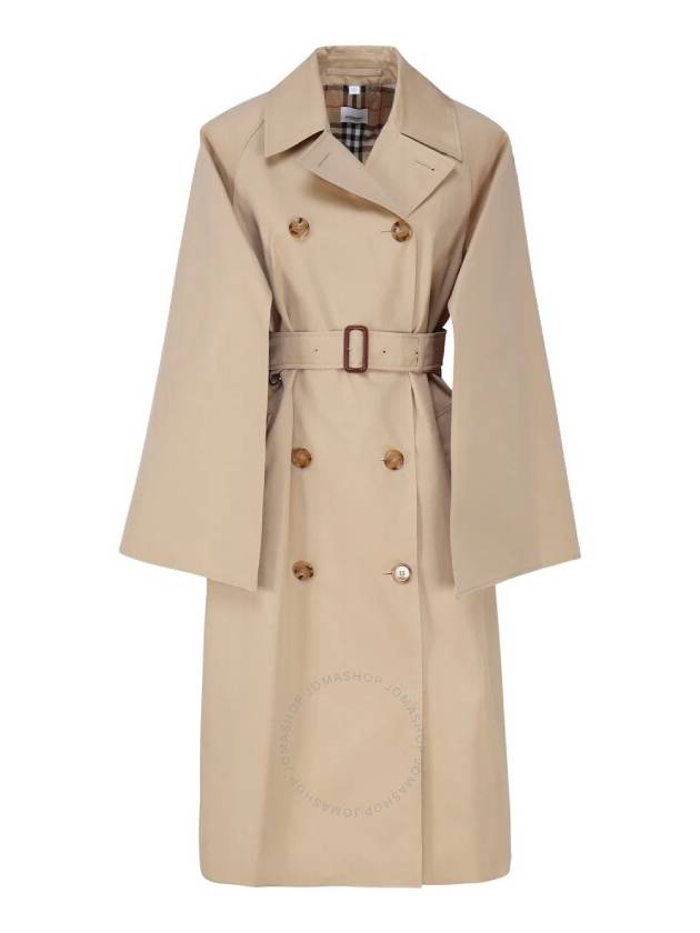 Burberry Cotton Gabardine Trench Coat Honey