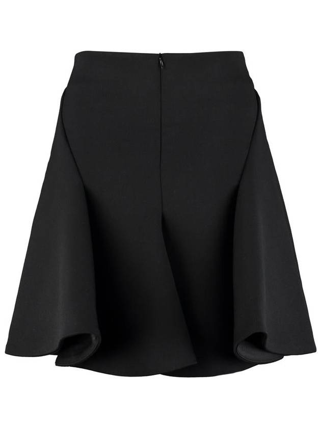 Bottega Veneta Grande Poudre A-Line Skirt Black