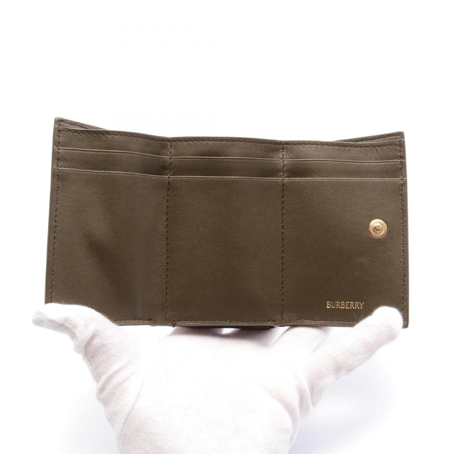 Burberry Coated Canvas Wallet (Tri-Fold) ()