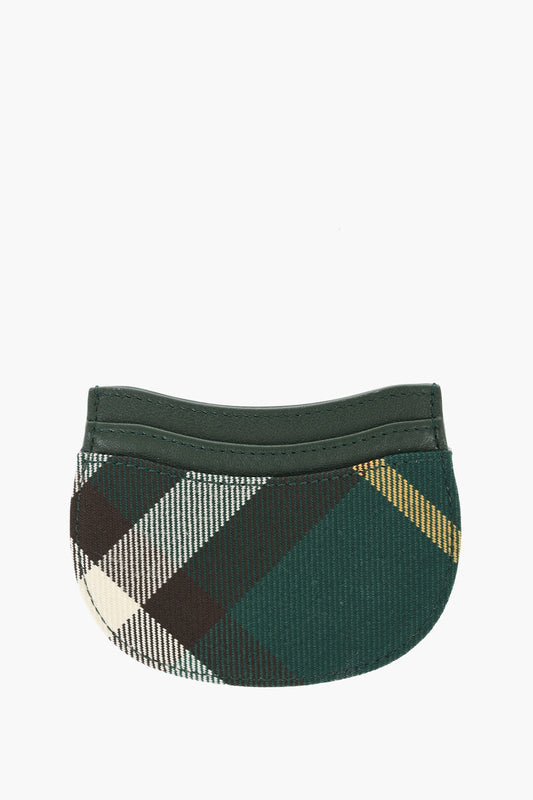 Burberry Checked Leather And Fabric Rocking Horse Card Holder