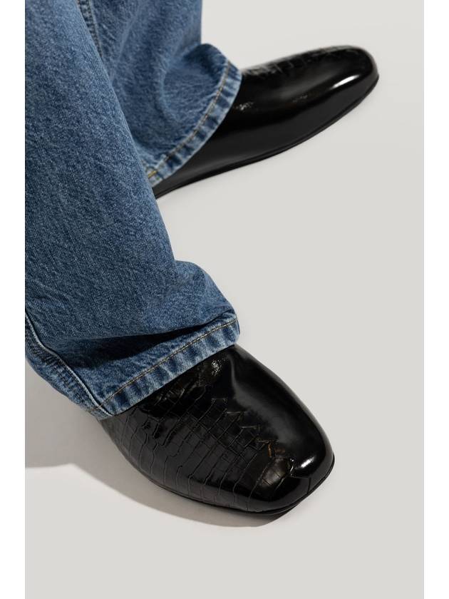 Bottega Veneta Bottega Veneta Leather Slides Roma, Men's, Black