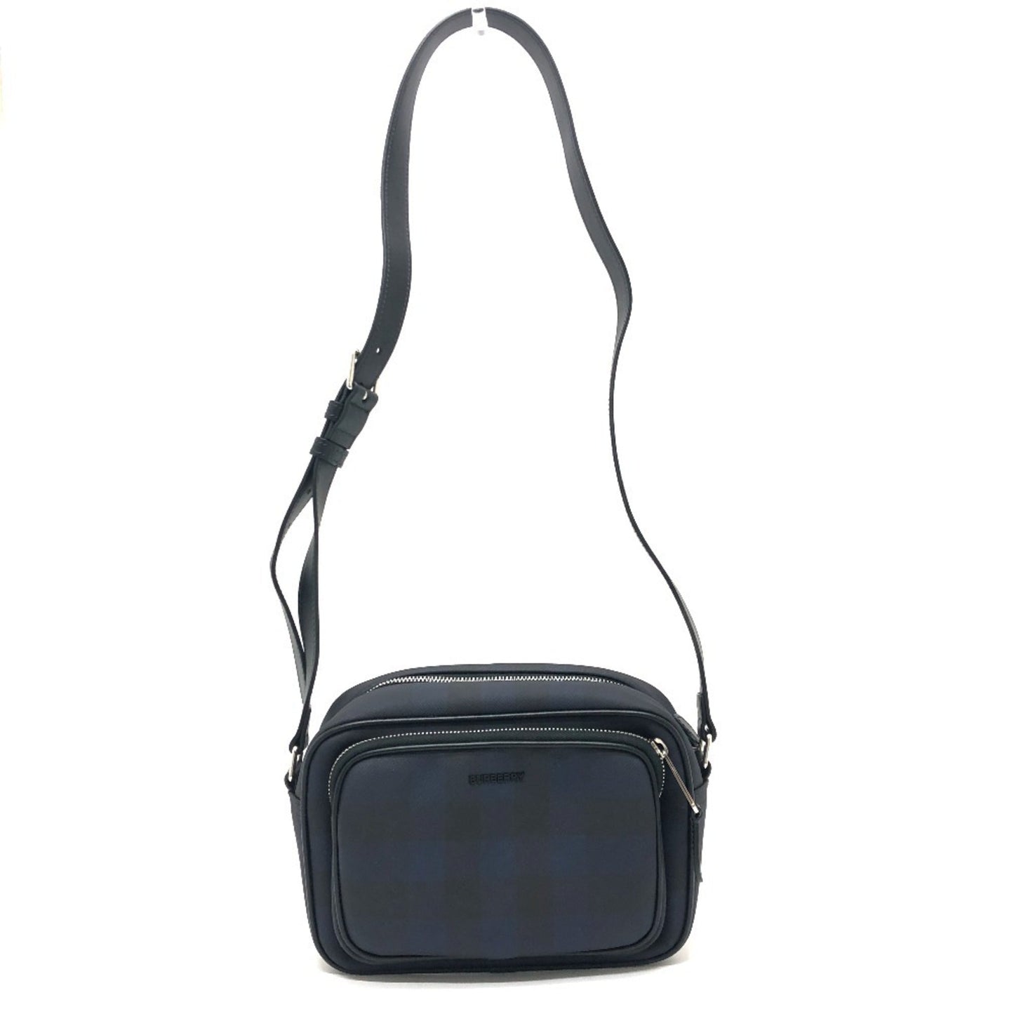 Burberry Navy Pvc Leather Shoulder Bag ()