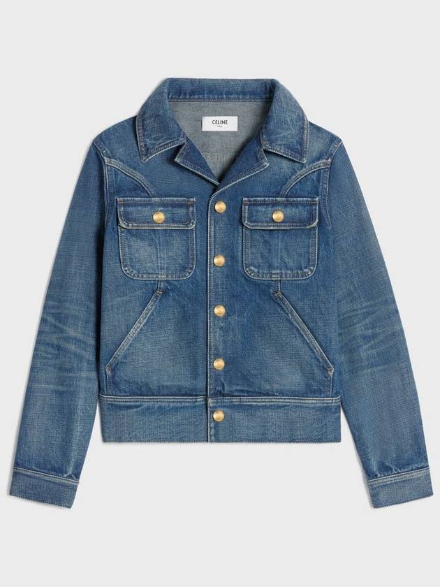 CELINE Trucker Denim Jacket Blue