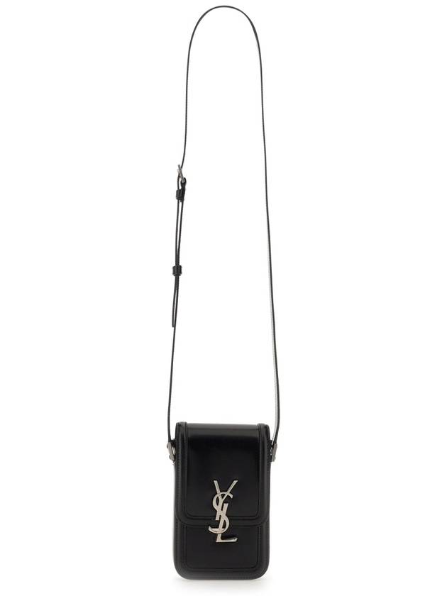 Saint Laurent Smooth Leather Solferino Mini Bag Black