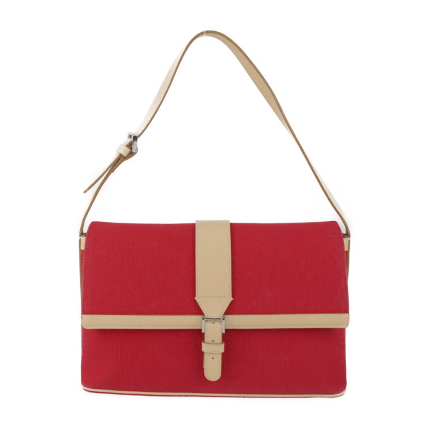 Burberry Color Canvas Leather Handbag Shoulder Bag Tote Bag ()