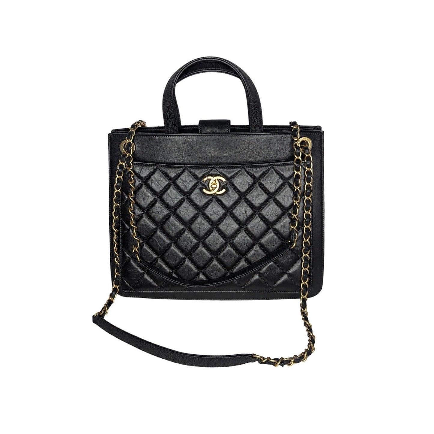 Chanel bag 2019 CC Turn Lock Shopper Tote