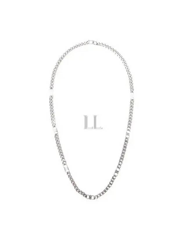 CELINE Men's Triomphe Gourmet Necklace Silver