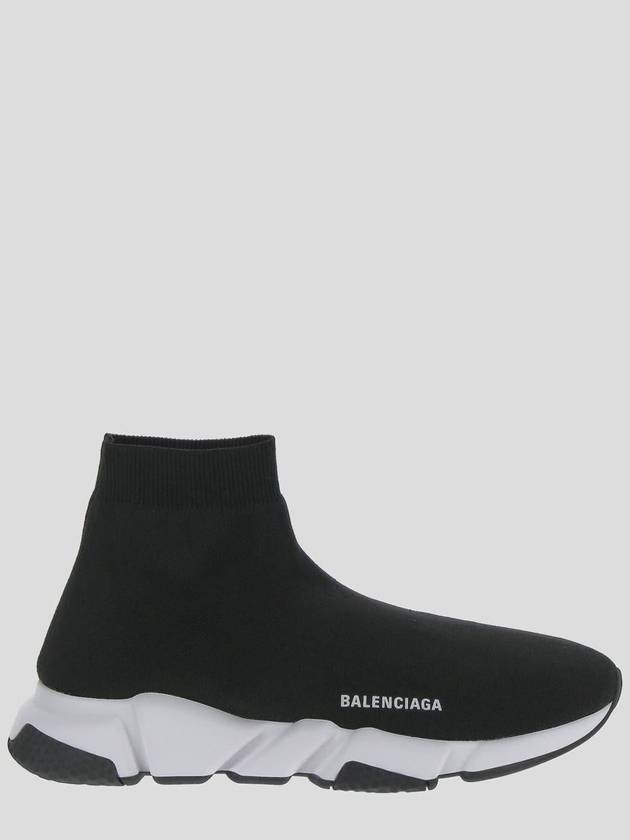 Balenciaga Speed Trainer High Top Sneakers Black White
