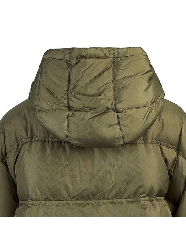 CELINE Triomphe Lightweight Nylon Cropped Down Padding Khaki