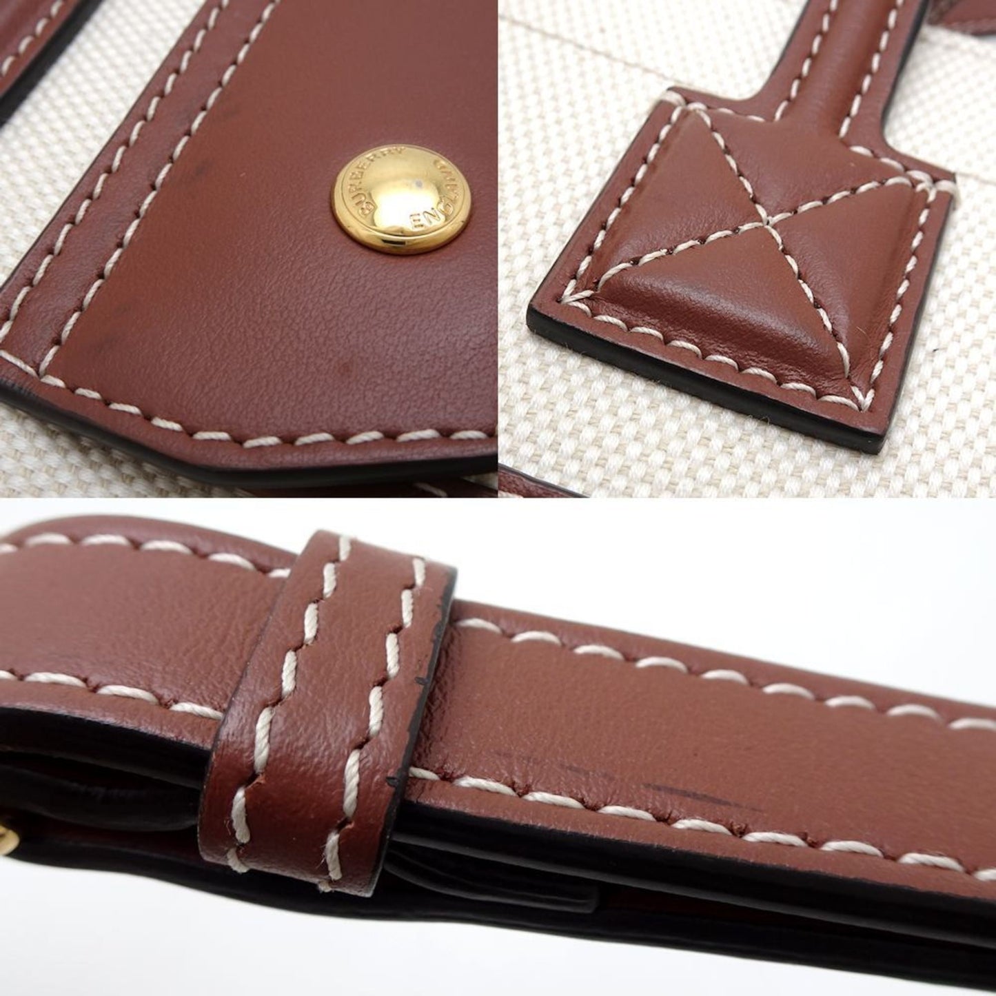 Burberry Canvas Leather Shoulder Bag ()