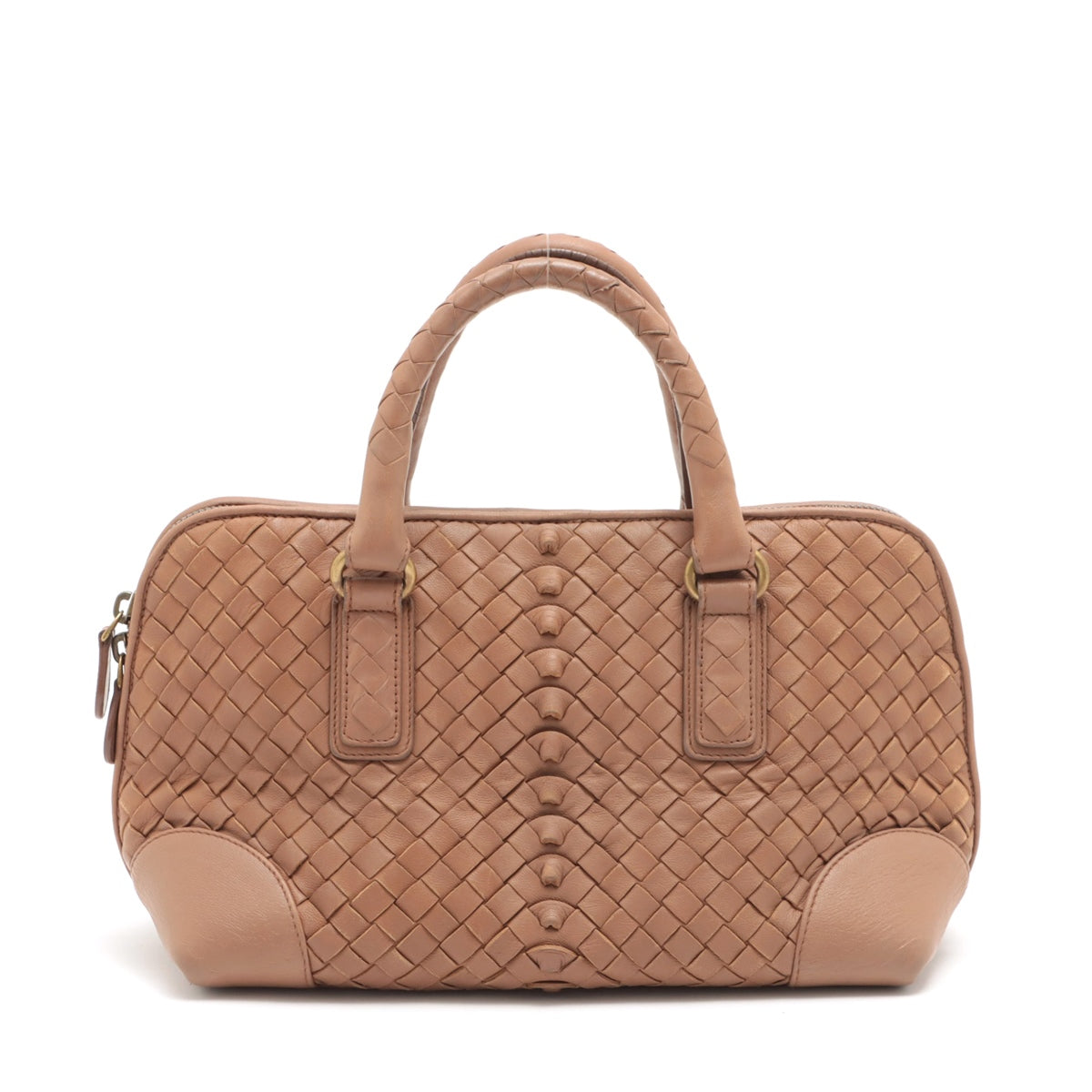 Bottega Veneta Intrecciato Leather Handbag Beige