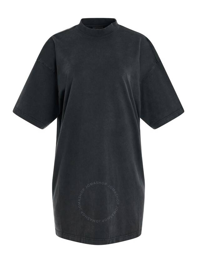 Balenciaga Women's BLACK logo print t-shirt 739037 TPVU4 1569
