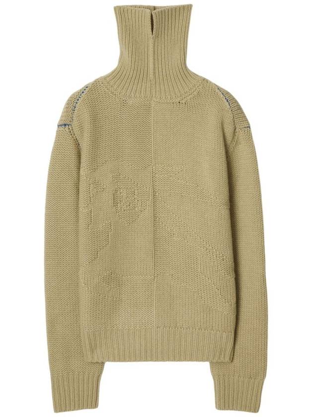 Burberry EKD Roll Neck Cashmere Knit Top Hunter
