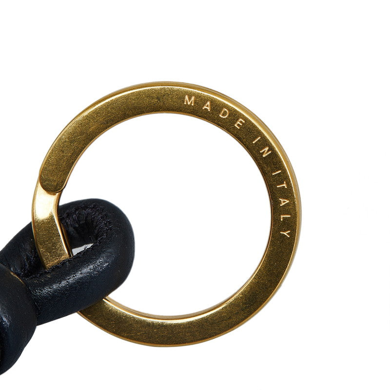 Bottega Veneta Key Chain in Leather Black