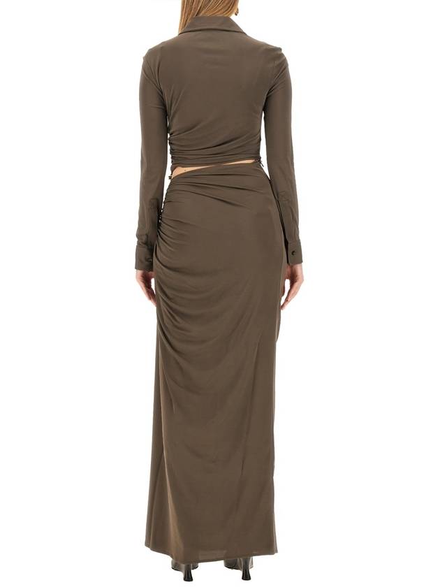 Bottega Veneta 23 fw Long Note Dress 757875V39I03312 B0040536174