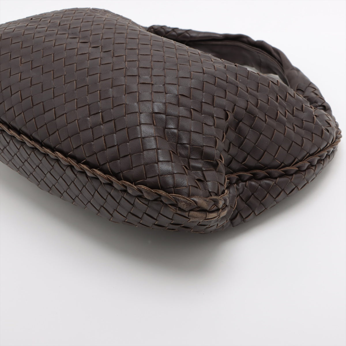 Bottega Veneta Interretto Hobo Leather Shoulder Bag Brown