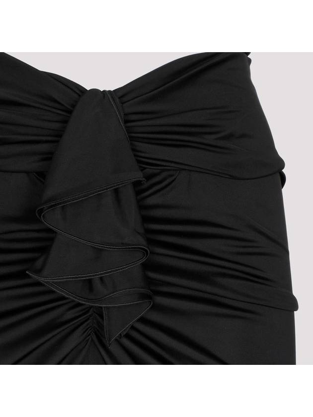 Saint Laurent Long One Piece 740141 Y7F98 1000 NOIR