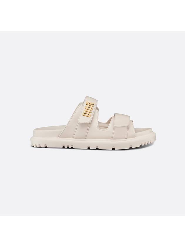 Act Logo Strap Slippers White Dior