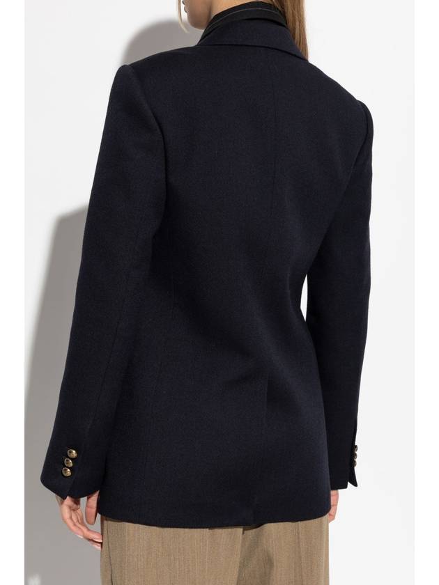 Burberry Burberry Double-breasted Blazer, Women's, Navy Blue