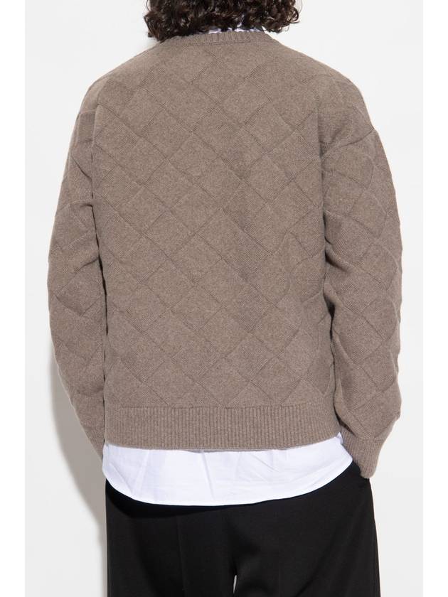 Bottega Veneta Intrecciato Wool Knit Top Riverbed
