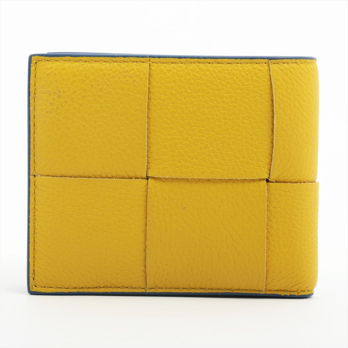 Bottega Veneta Maxine Introduction Leather Compact Wallet Yellow