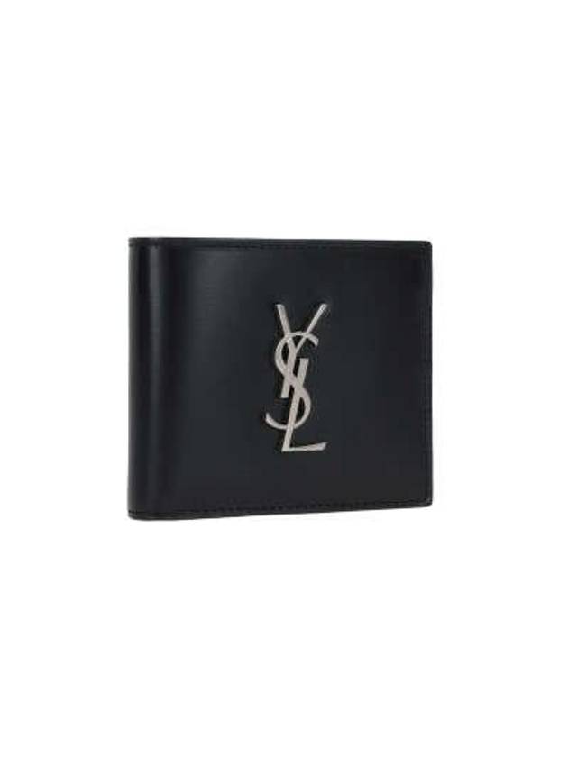 Saint Laurent East/West Wallet In Smooth Leather Black