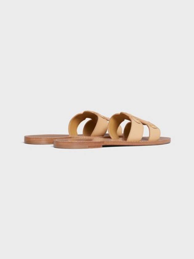CELINE Triomphe Calfskin Mule Nude