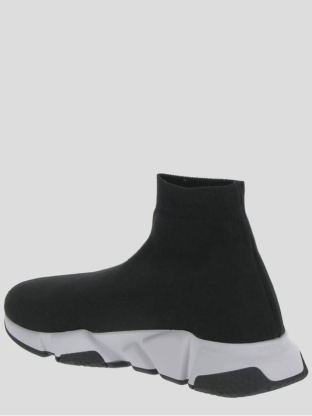 Balenciaga Speed Trainer High Top Sneakers Black White