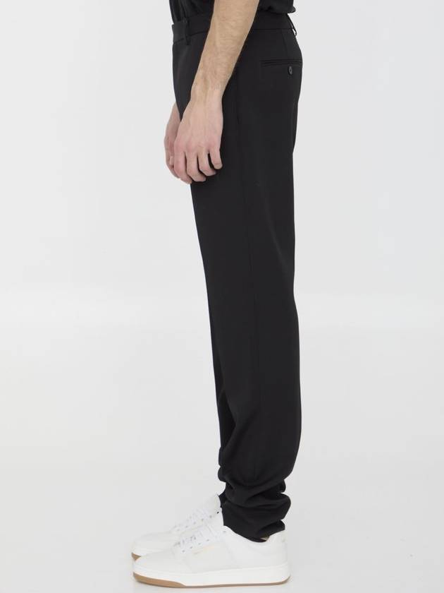 Saint Laurent 24 ss SUSTAINABLE VIRGIN WOOL PANTS WITH FRONTAL PINCES 607843Y512W1000 B0651012466