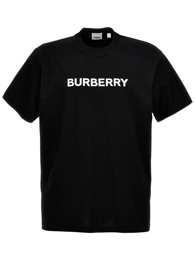 Burberry Logo Print Cotton Short Sleeve T-Shirt Black