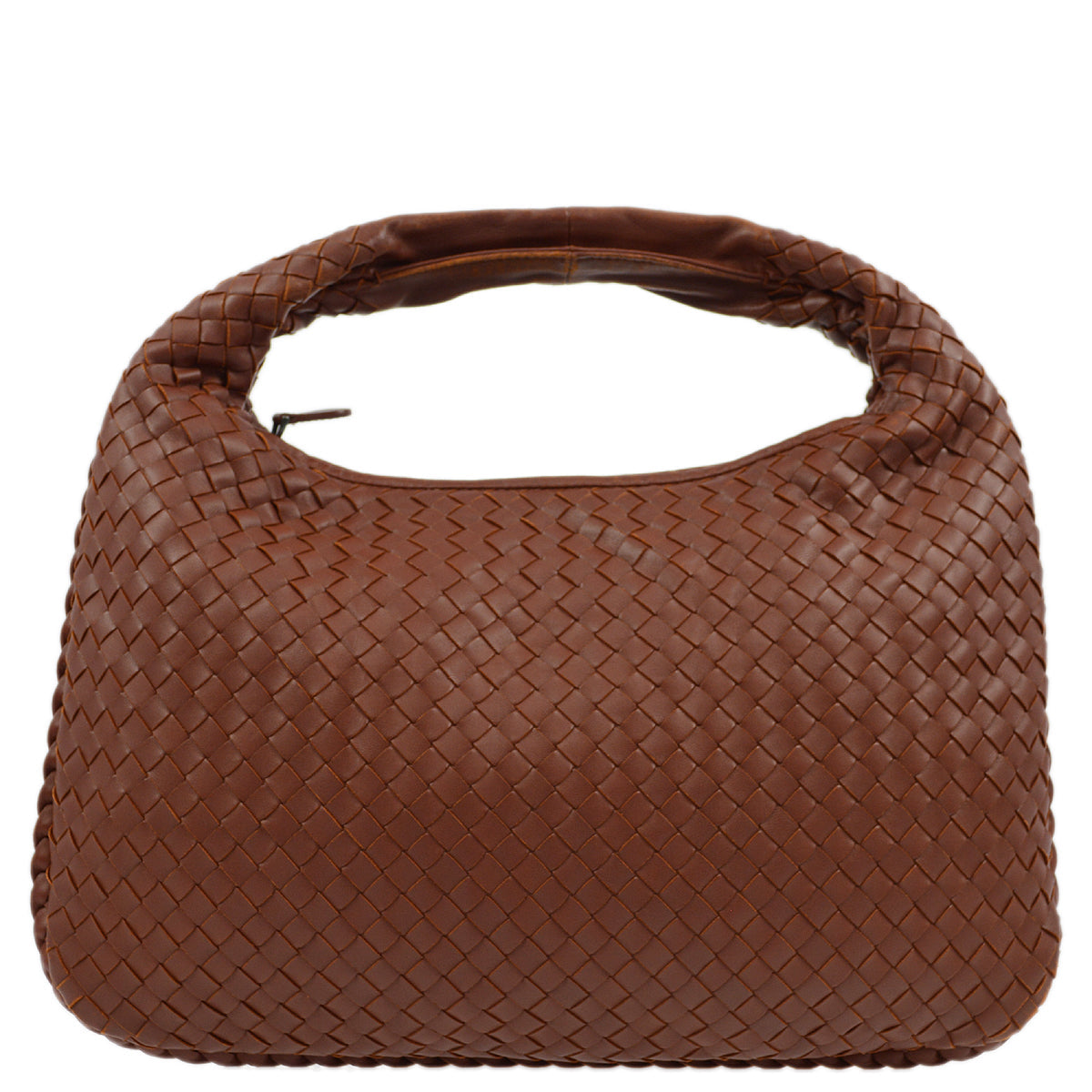Bottega Veneta Brown Intrecciato Hobo Handbag