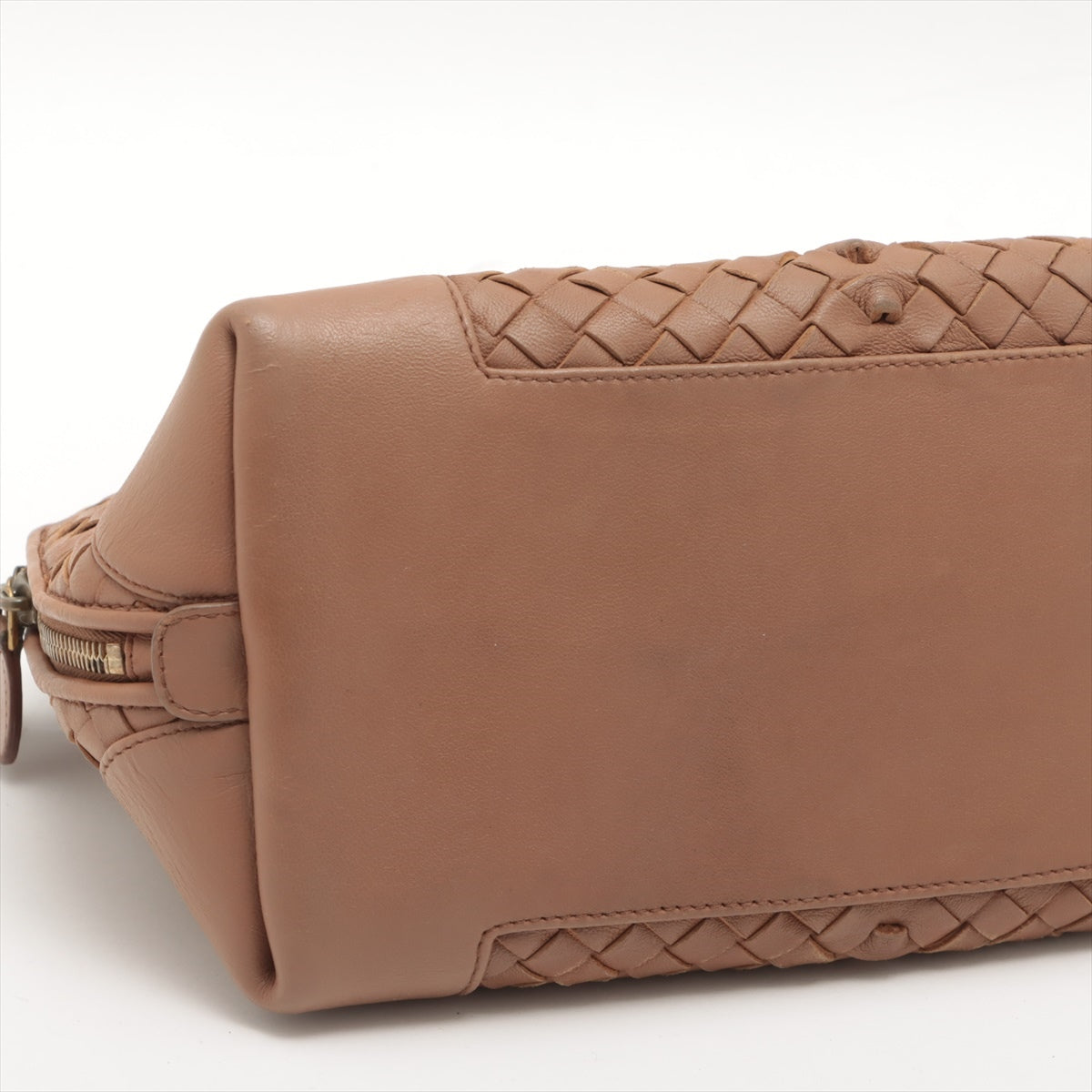Bottega Veneta Intrecciato Leather Handbag Beige
