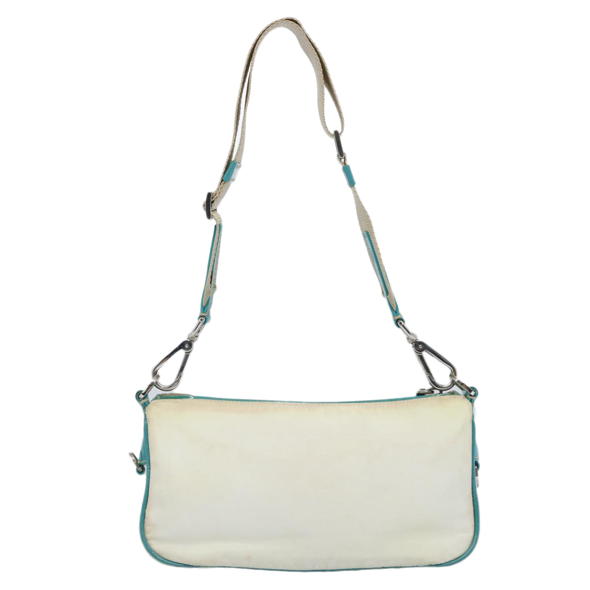 PRADA Shoulder Bag Nylon White 60312