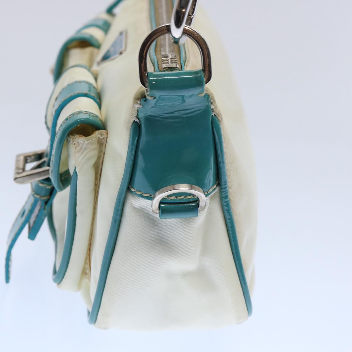 PRADA Shoulder Bag Nylon White 60312