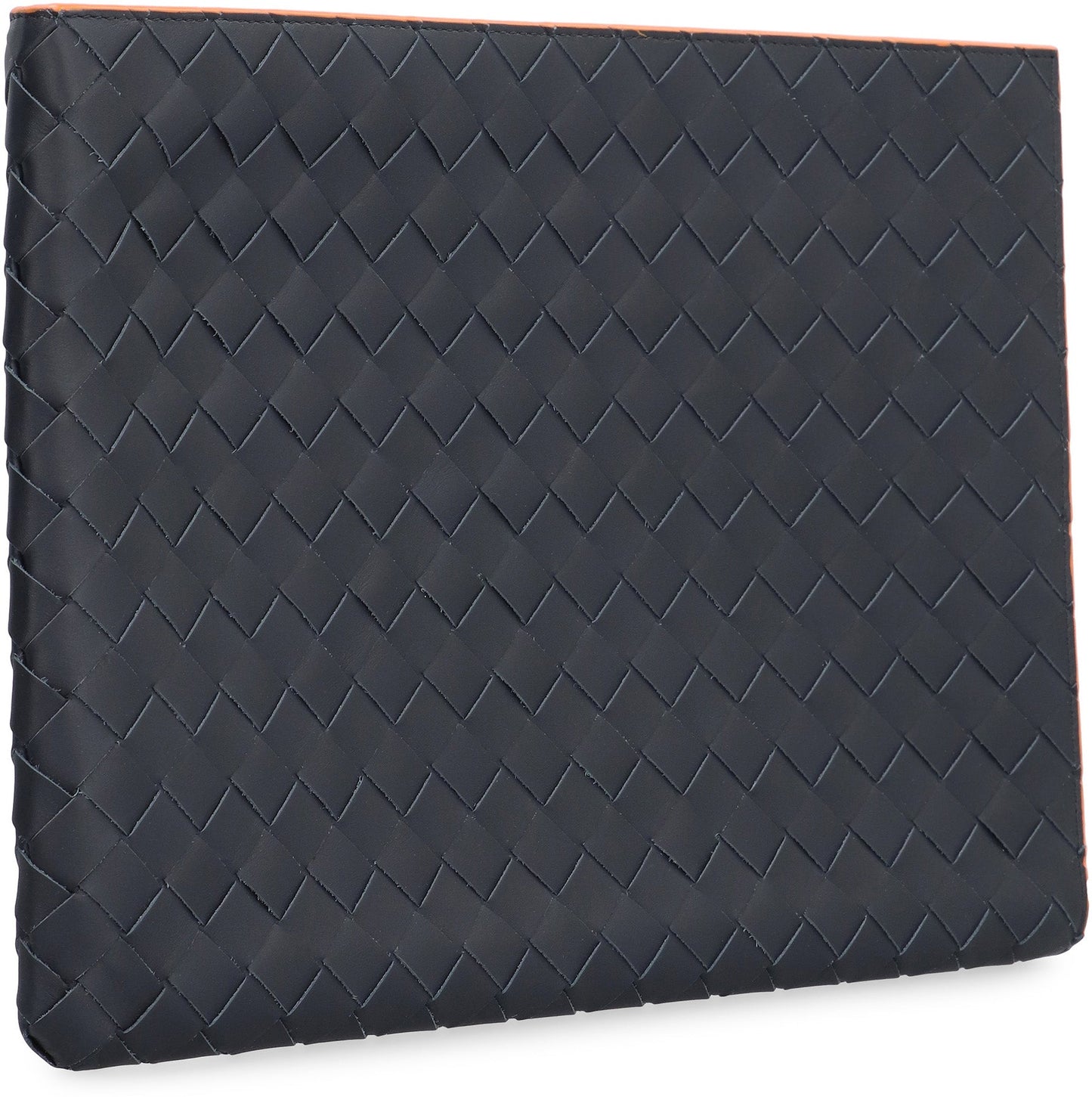 BOTTEGA VENETA Leather Clutch with Intrecciato Motif - 33 cm
