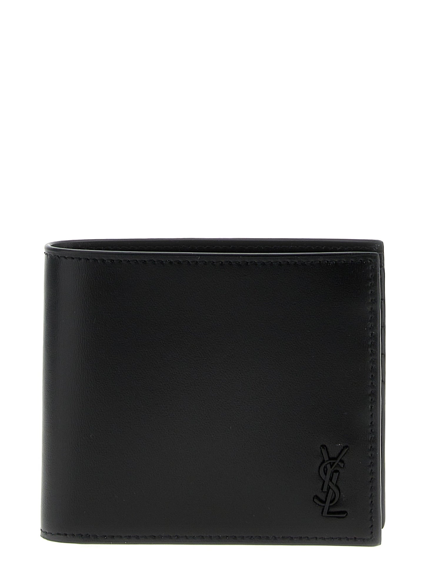 Saint Laurent Men Logo Leather Wallet