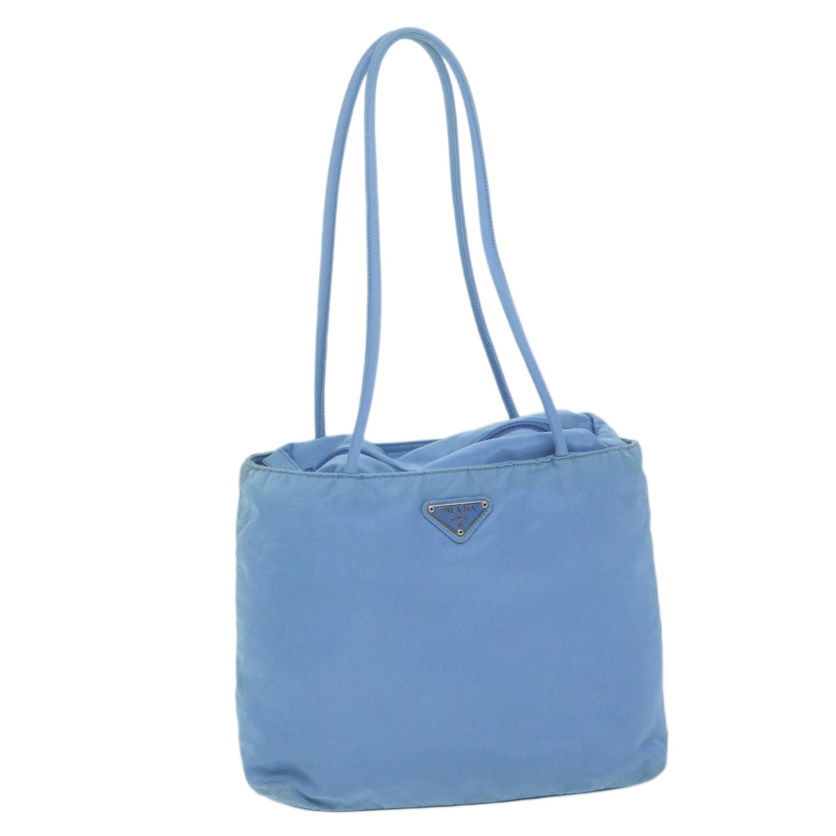 PRADA Tote Bag Nylon Light Blue 60821