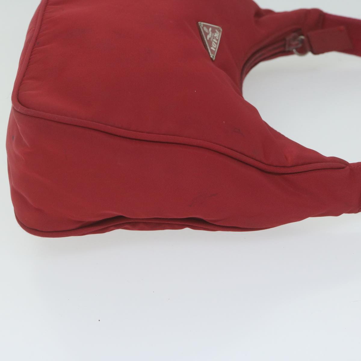 PRADA Hand Bag Nylon Red 60822