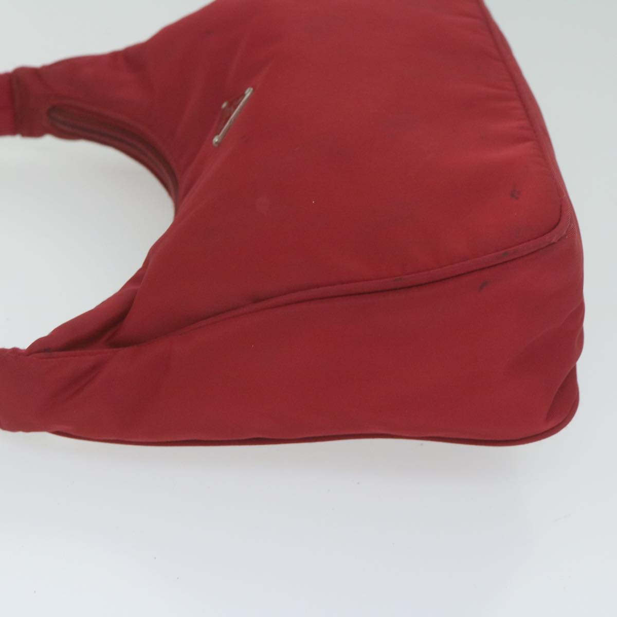 PRADA Hand Bag Nylon Red 60822