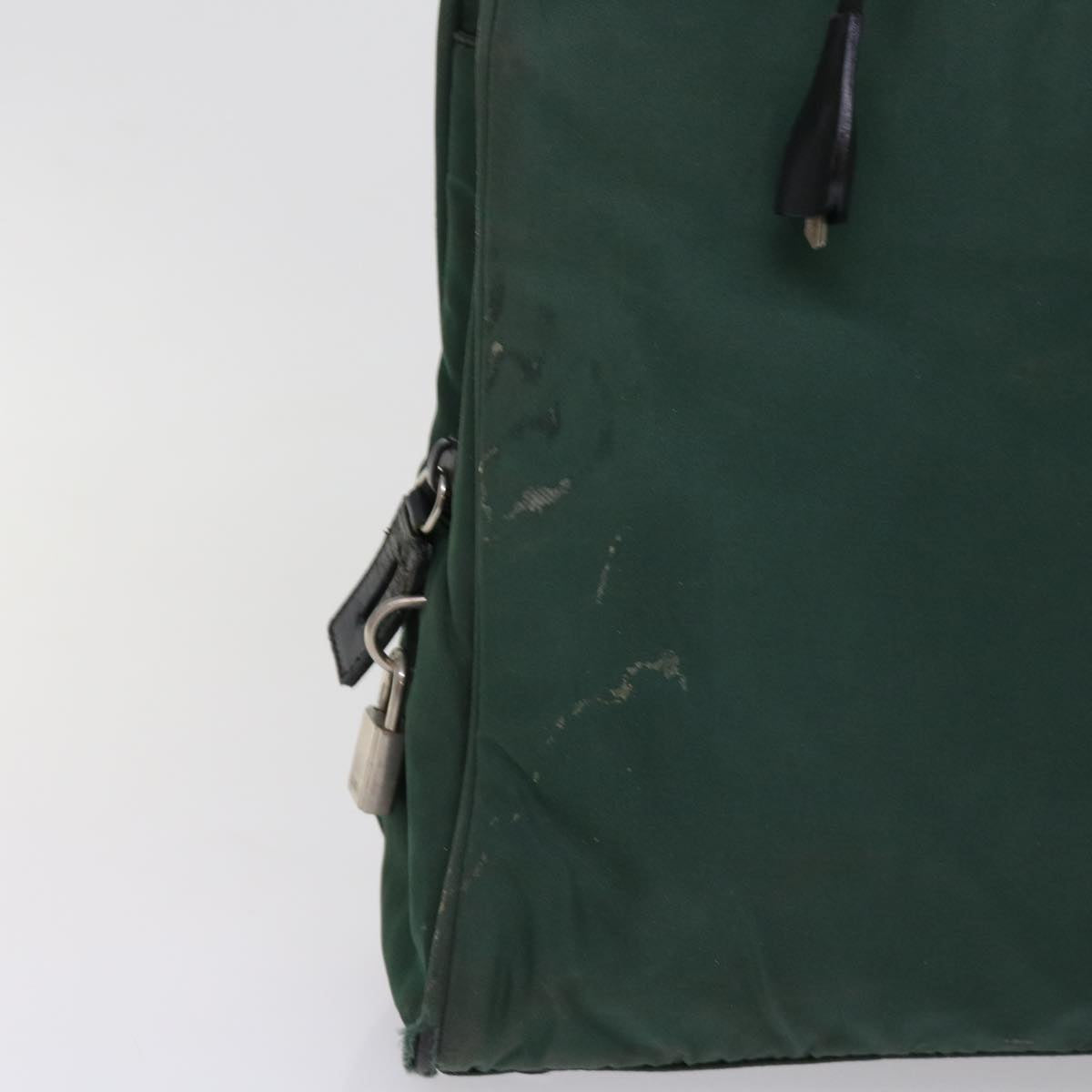 PRADA Pouch Shoulder Bag Nylon 3Set Green Black 61143