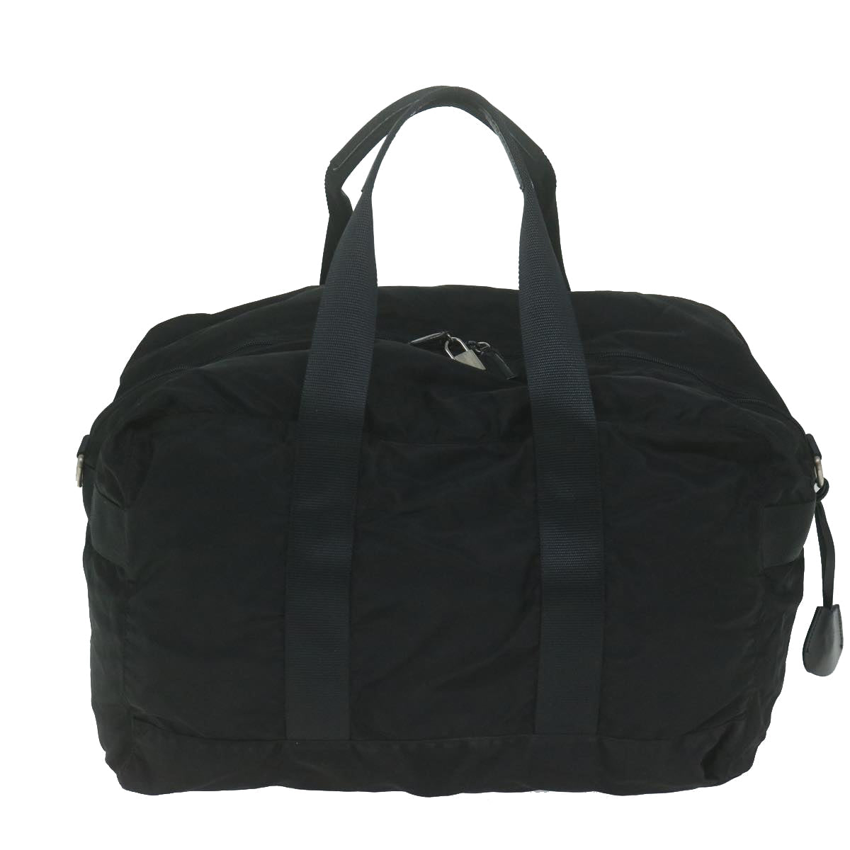 PRADA Boston Bag Nylon Black 61194