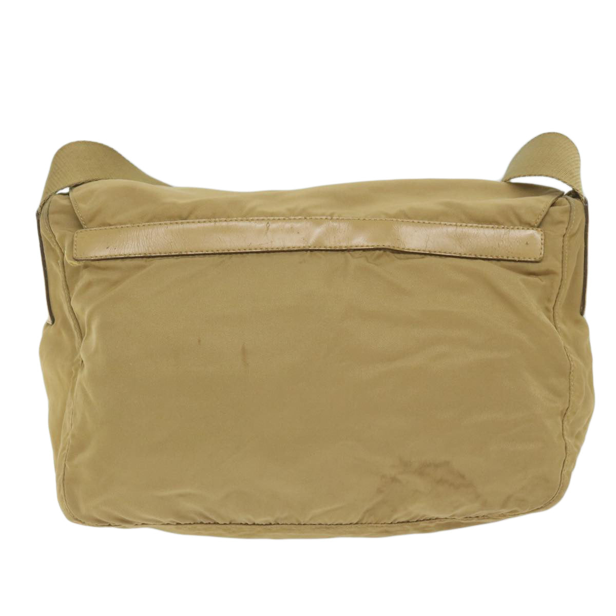 PRADA Shoulder Bag Nylon Beige 61256