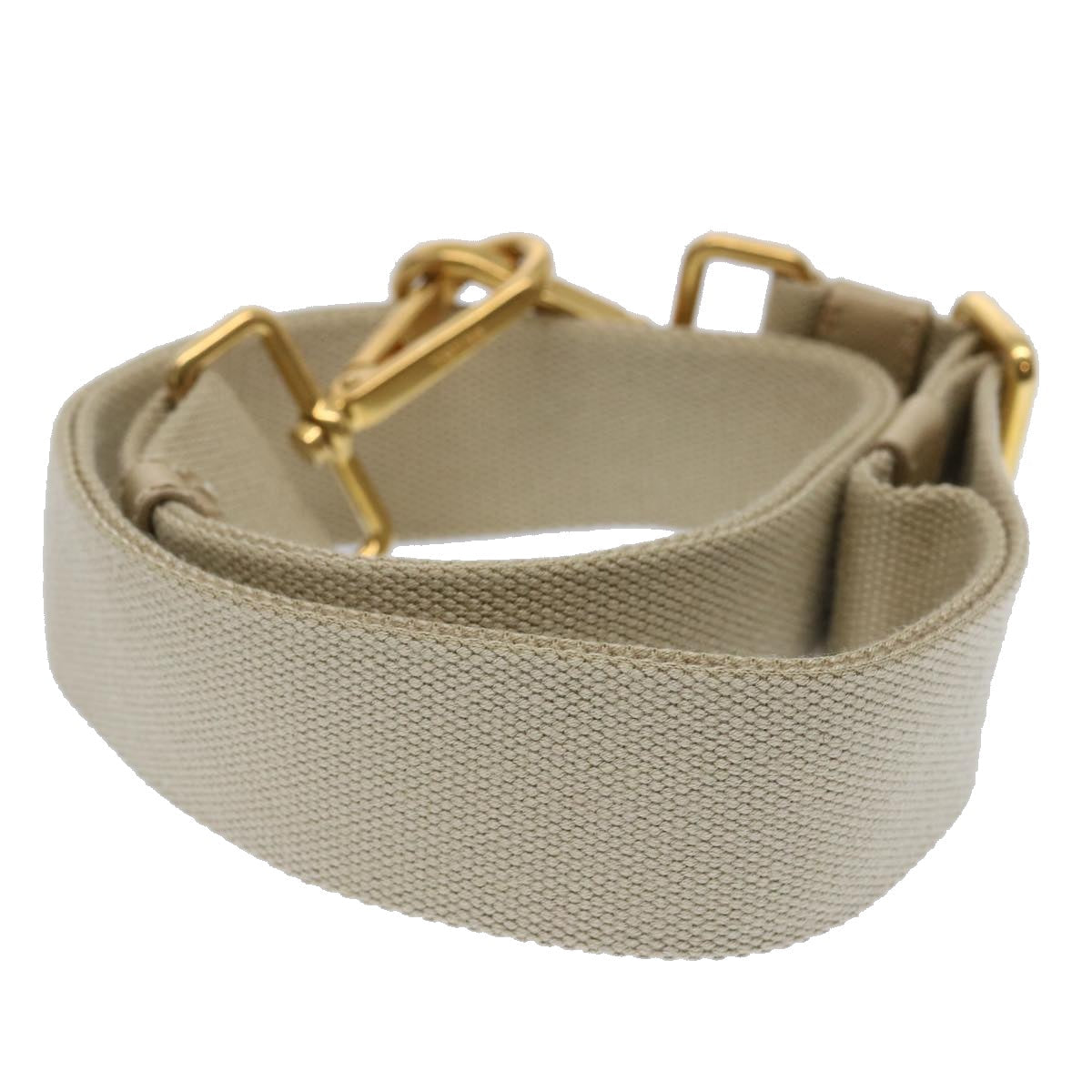 PRADA Shoulder Strap Canvas Beige 61333