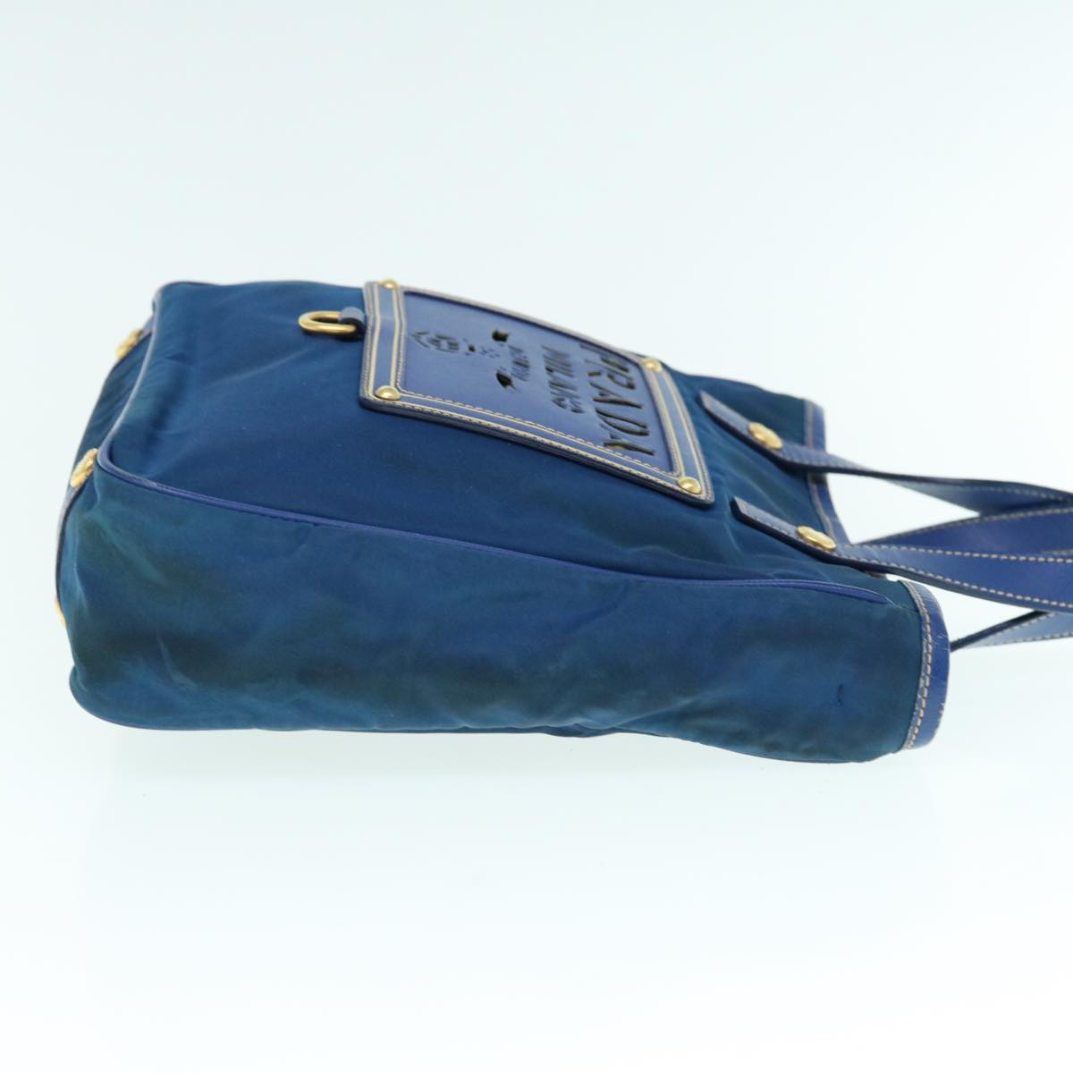 PRADA Hand Bag Nylon 2way Blue 61403