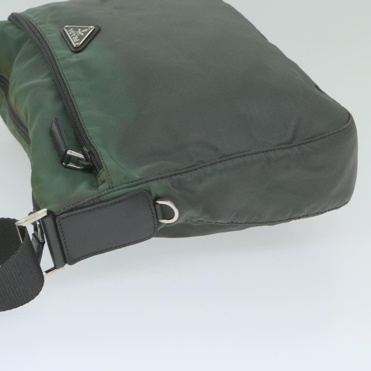 PRADA Shoulder Bag Nylon Khaki 61409