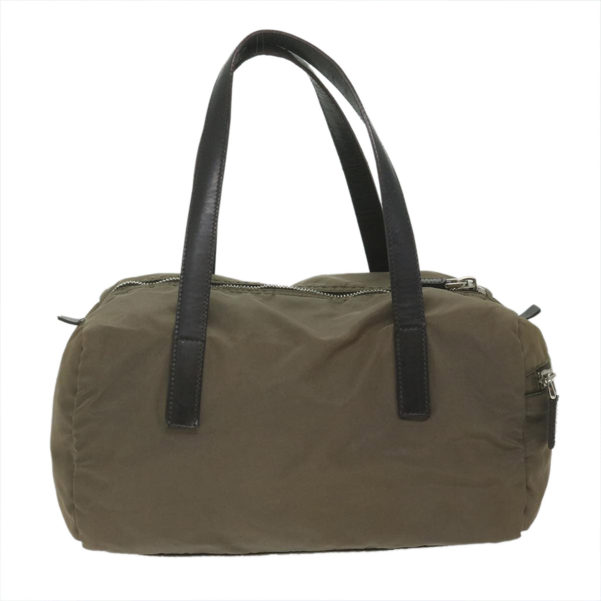 PRADA Hand Bag Nylon Brown 61410